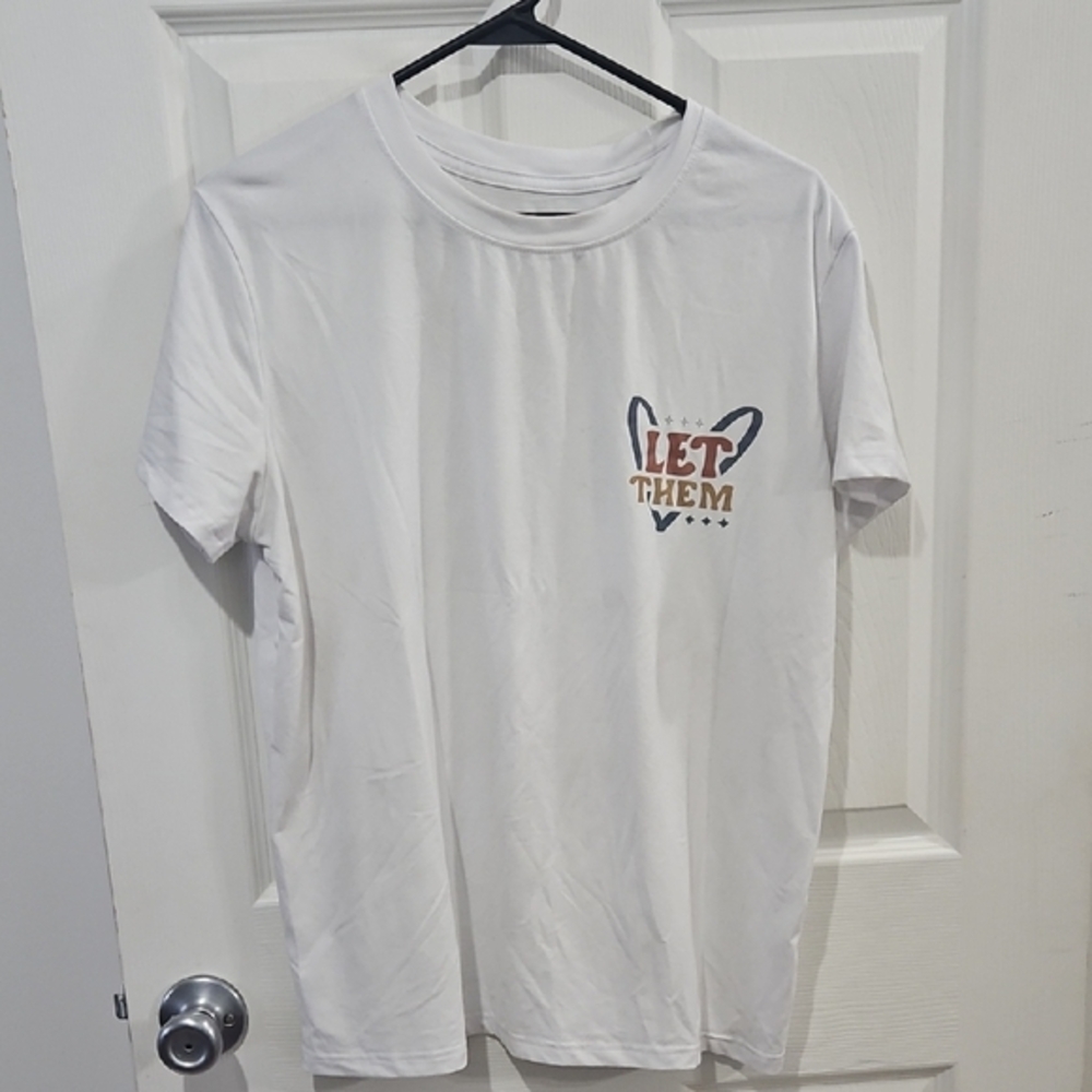 Bundle Sale | Shein White Graphic Women's T-Shirt‎ Let Them Size Xlarge